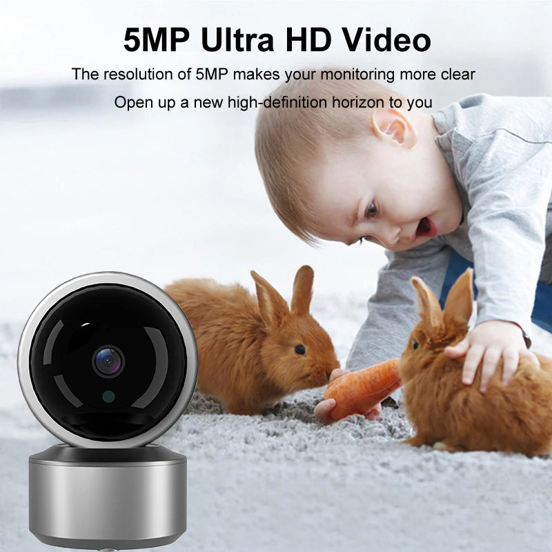 Smarte 5MP IP Kamera mit Nachtsicht und Cloud