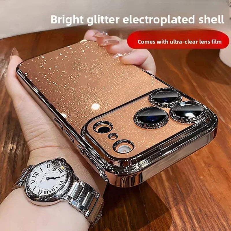 Transparente Glitzer-Schutz-Hülle für iPhone 17 Pro Max