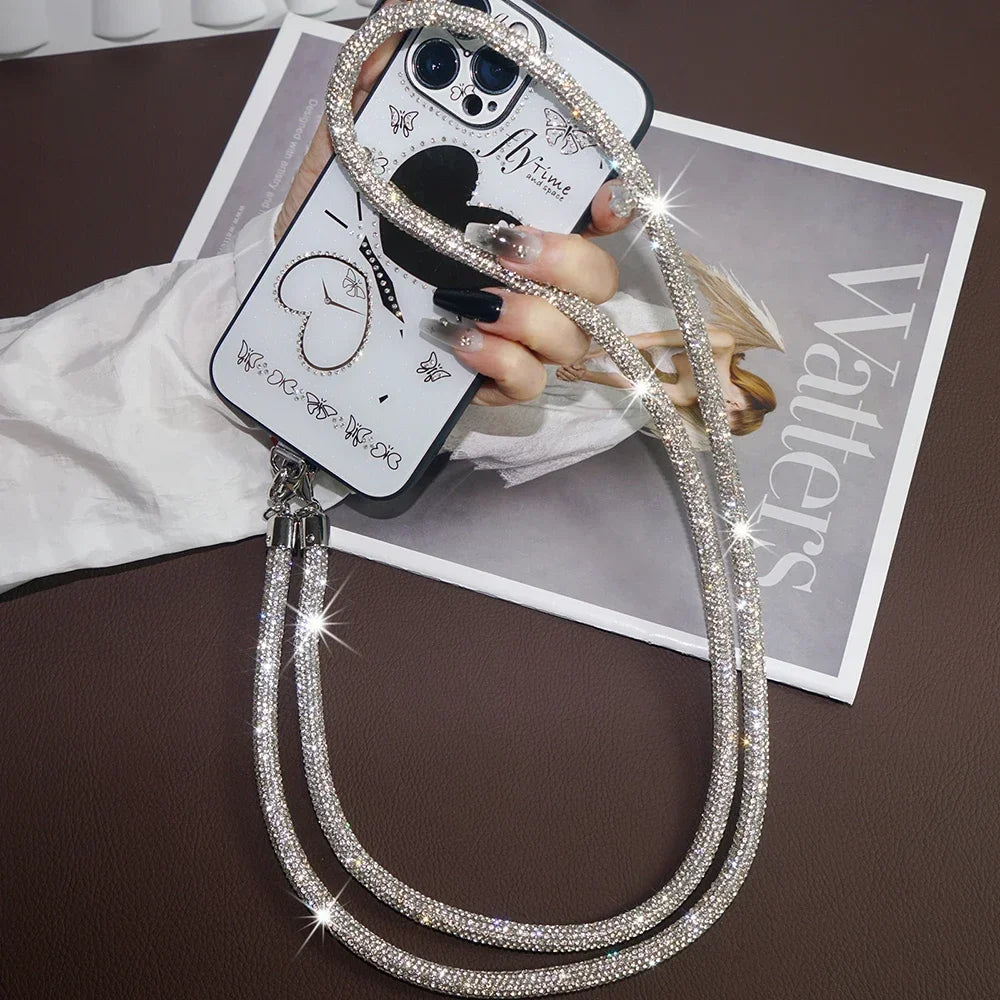 Handyhüllen Lanyard mit Strass – Crossbody Trageriemen