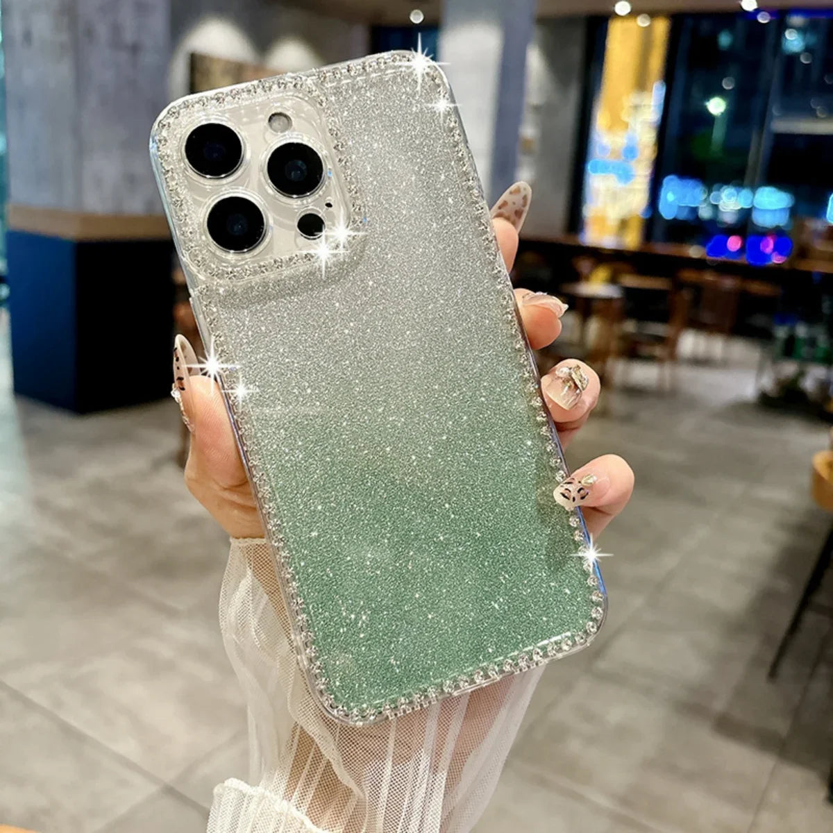 Transparente Diamant TPU Hülle für Samsung S25