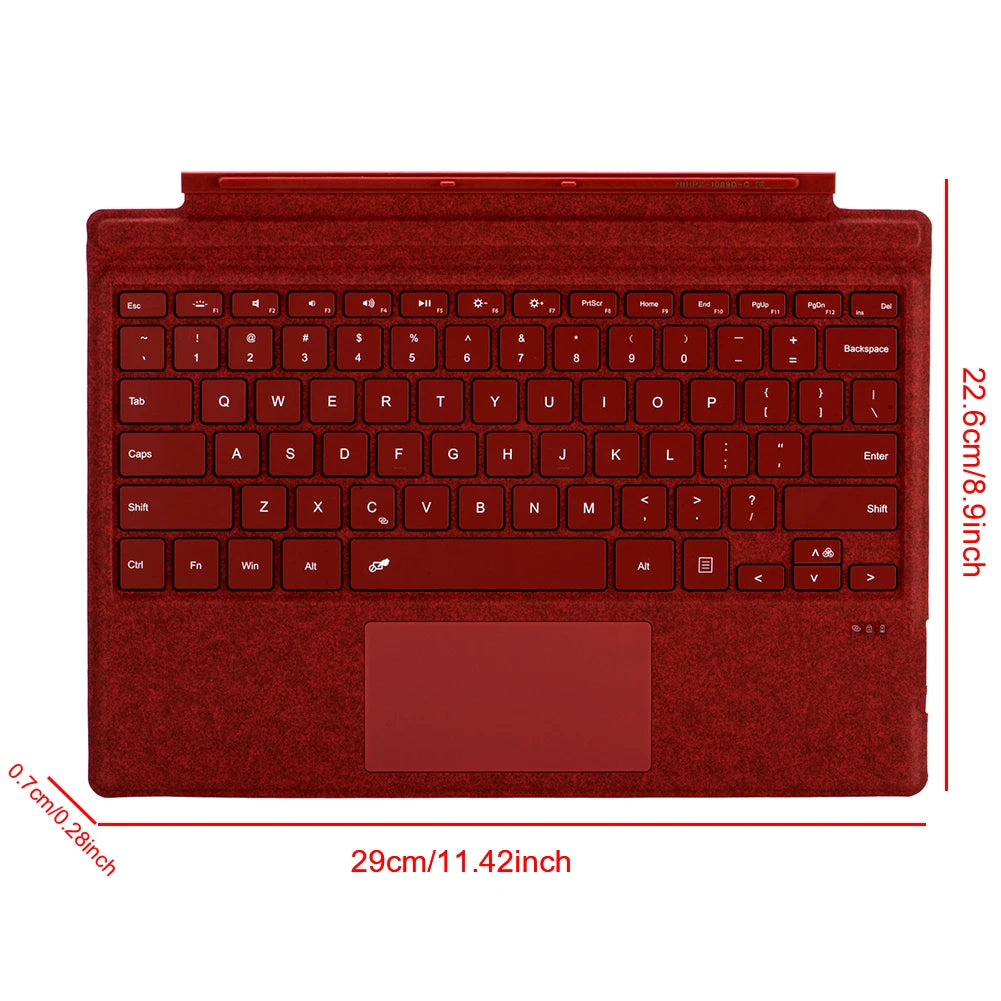 Bluetooth Tastatur mit Beleuchtung für Surface Pro 3–7+