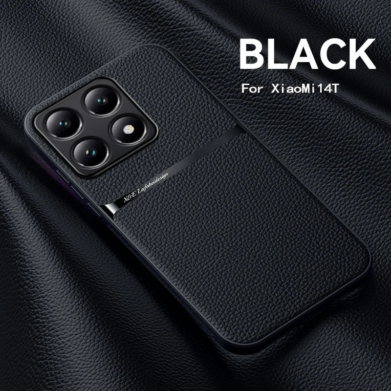 Xiaomi 14T Leder Magnet TPU Hülle
