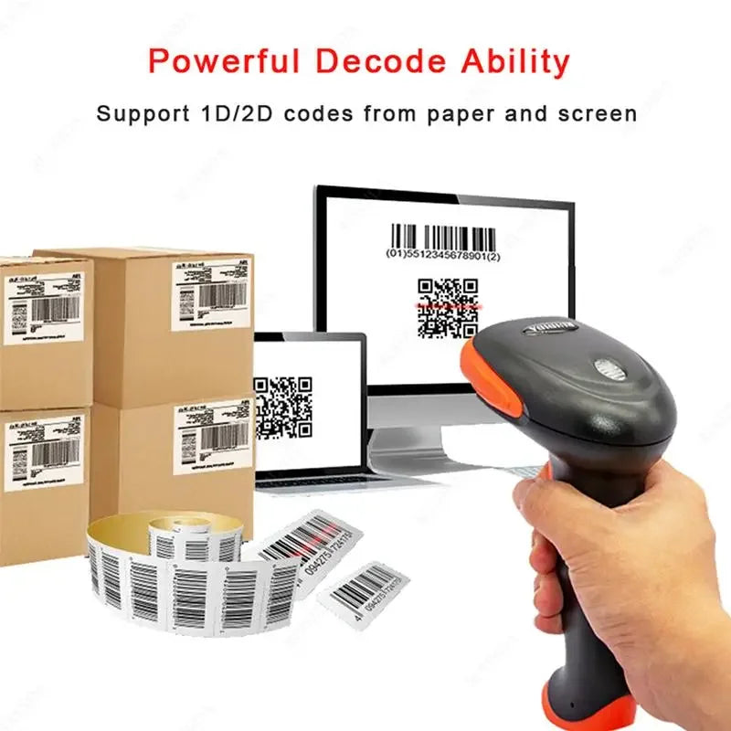 Mobiler 2D Barcode Scanner für QR & PDF417 Codes