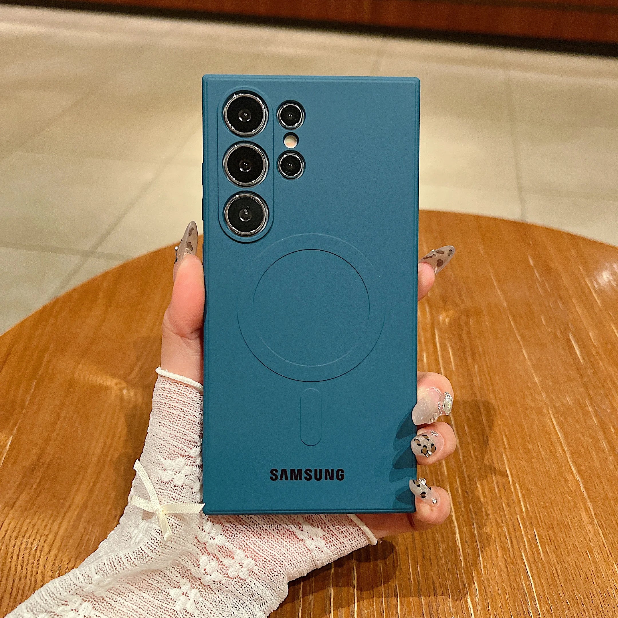 Luxus Silikon-Magnethülle Samsung