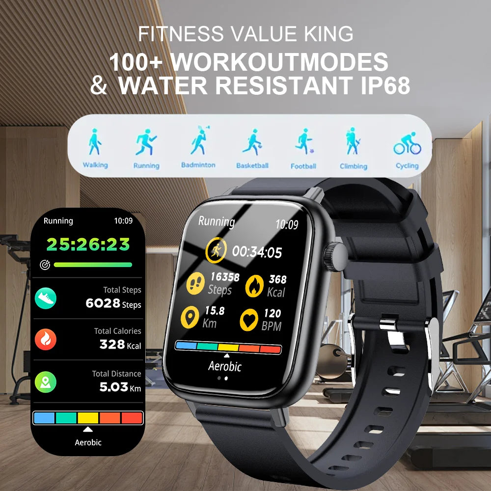 LAXASFIT Smartwatch mit Bluetooth & Schlaftracking