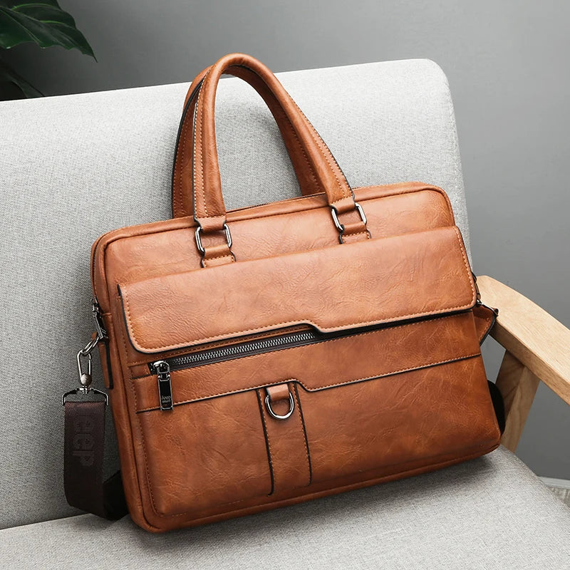 Große Aktentasche mit vielen Taschen