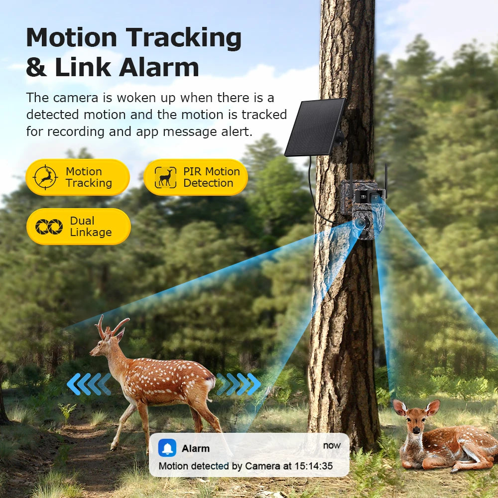 6K 4G Solar Sicherheitskamera mit 20X Zoom & Tracking