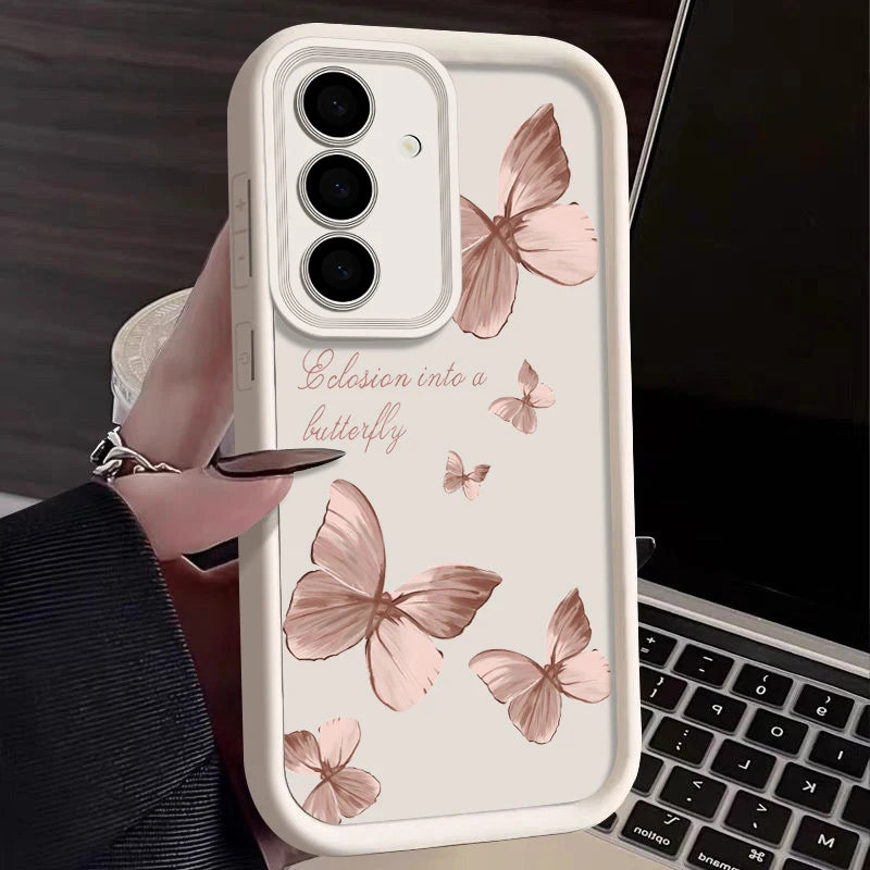 Samsung TPU Hülle Gold Schmetterling