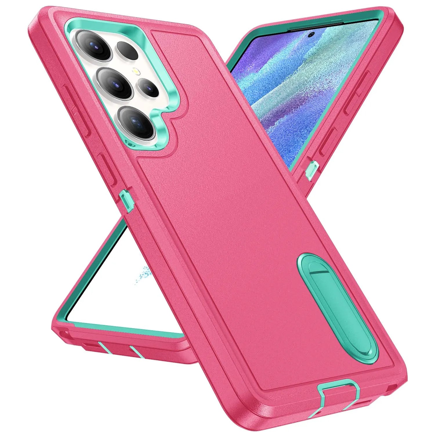 Robuste 3-in-1 Hülle mit Ständer für Galaxy S25–A56