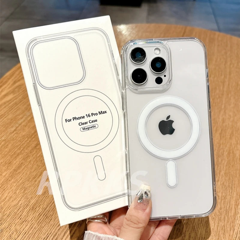 Kristallklare Magsafe Hülle iPhone 7-16