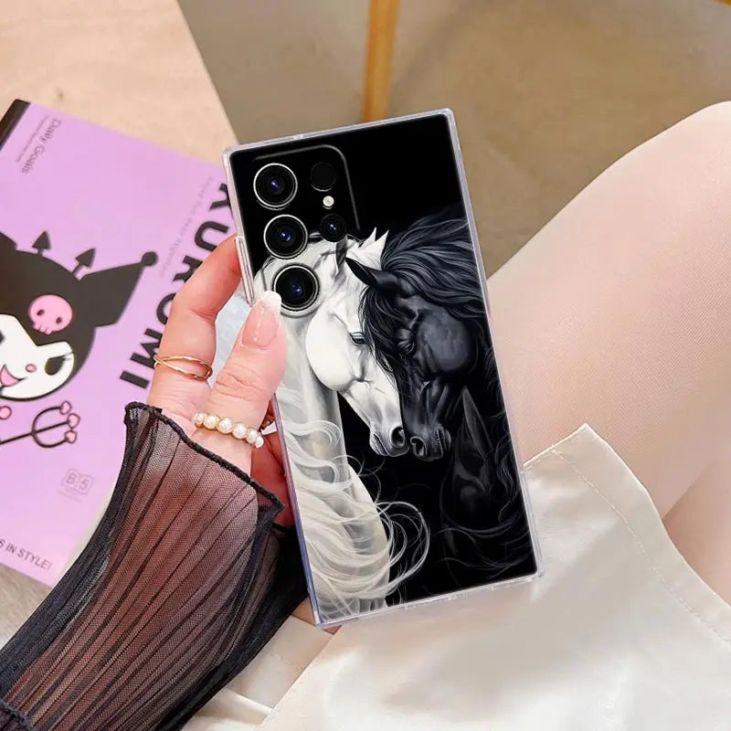 Galoppierende Pferde Hülle für Samsung Galaxy S25 Ultra