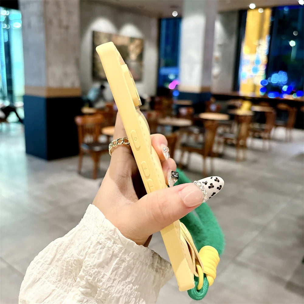 Modische TPU-Hülle mit Lanyard für Pixel 8