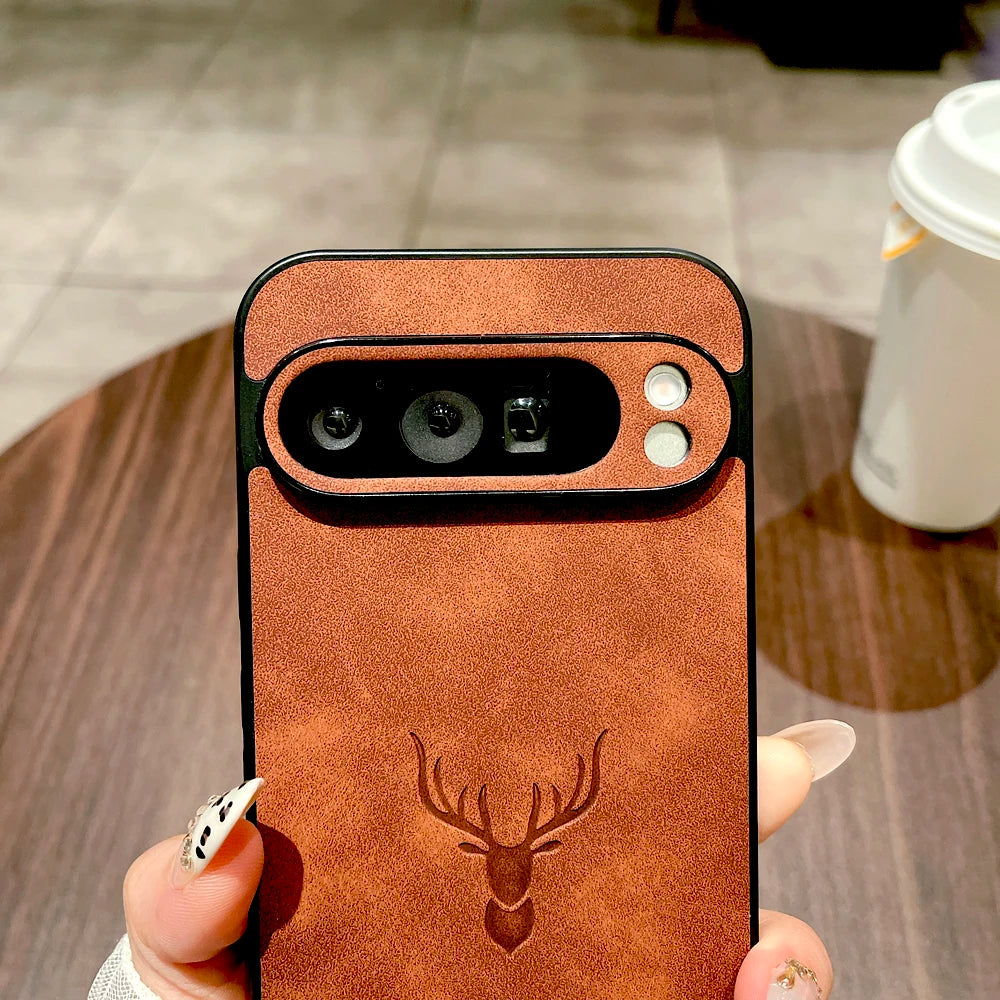 Retro Lederhülle für Google Pixel Serie