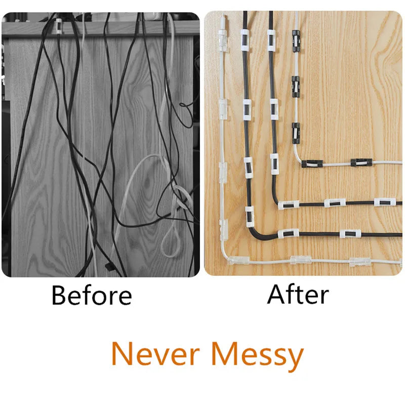 Selbstklebende Kabelclips USB 6 Stück Organizer