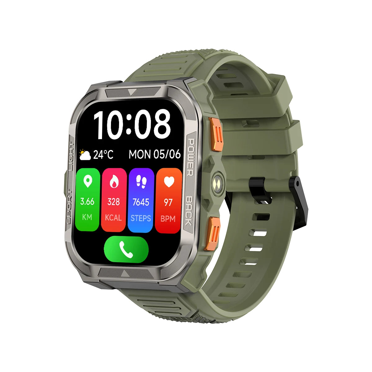 Blackview W80 PRO Outdoor Smartwatch mit GPS & Taschenlampe