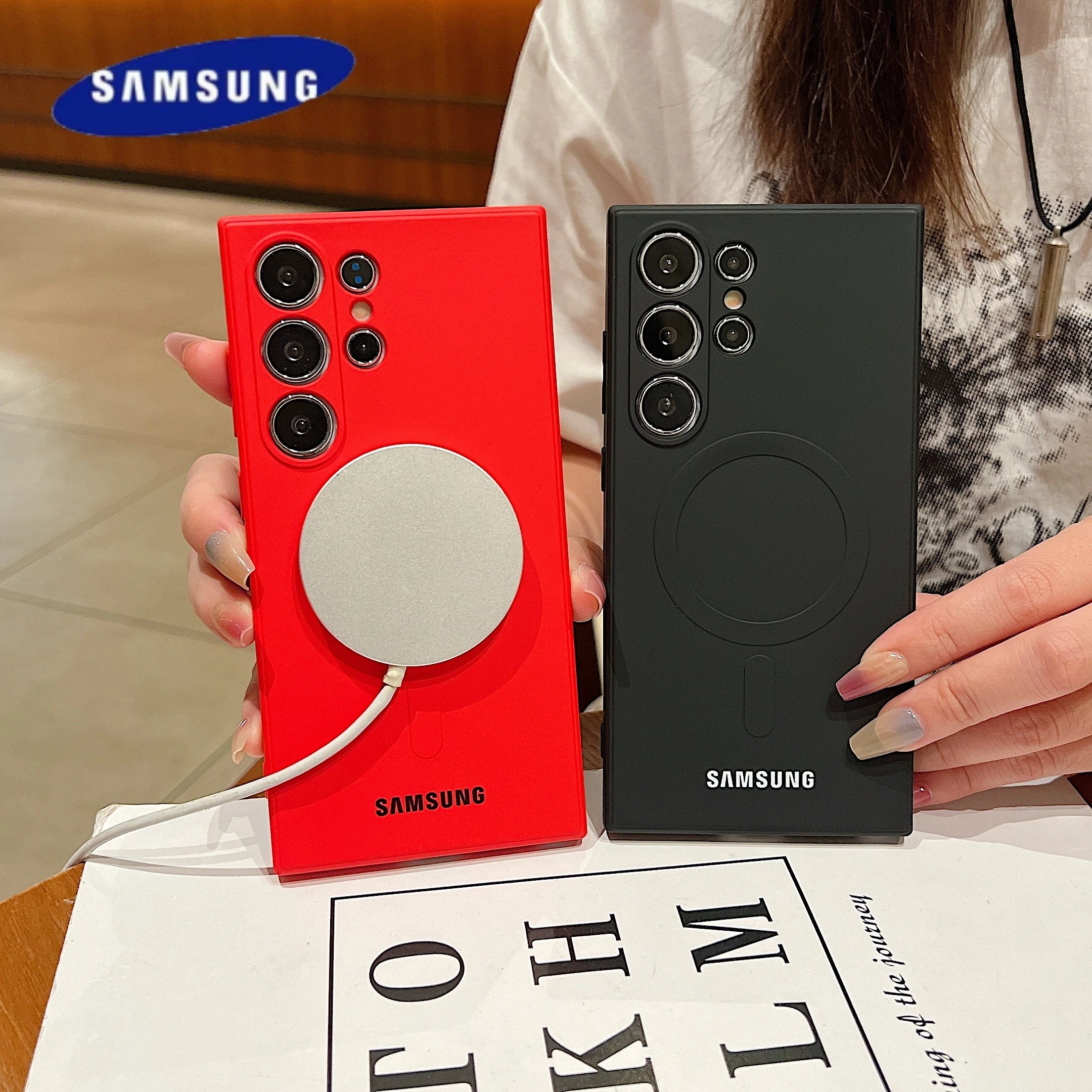 Luxus Silikon-Magnethülle Samsung