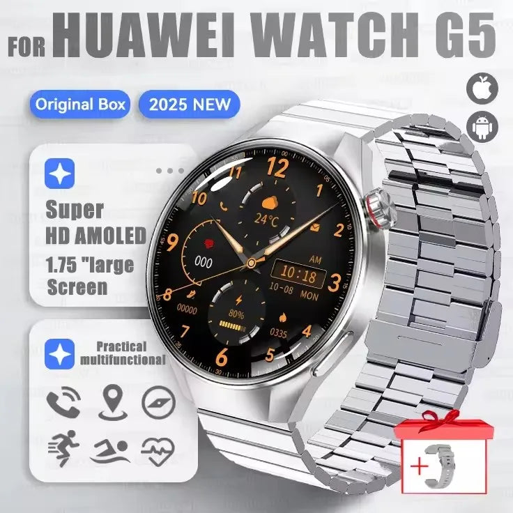G5 Plus Smartwatch Herren 2025 mit AMOLED & GPS