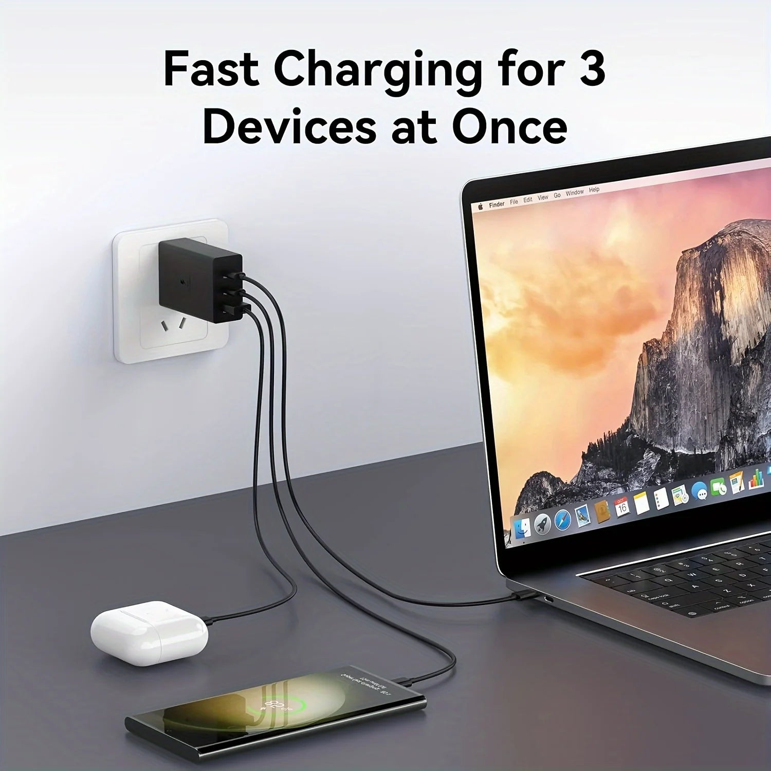 iPhone 16 Ladegerät 65W USB C+A Adapter