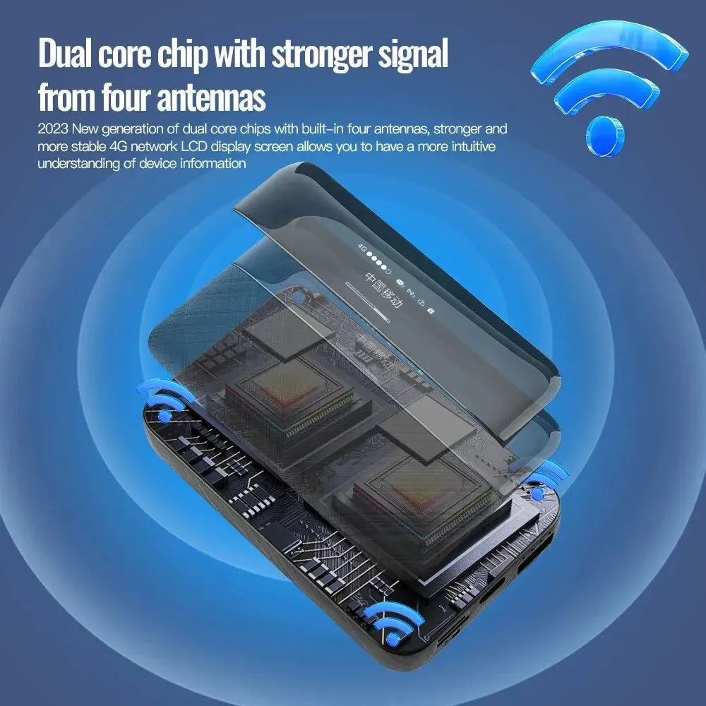 Kuwfi 4G Pocket WiFi Router 6000mAh