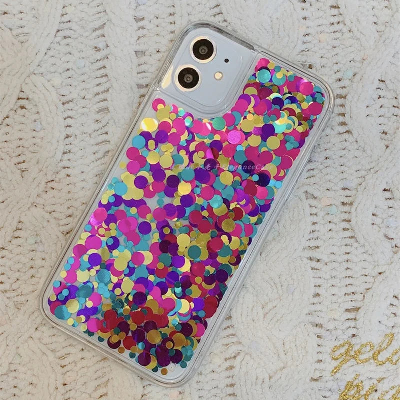 Regenbogen Treibsand Hülle für iPhone 17 Pro Max