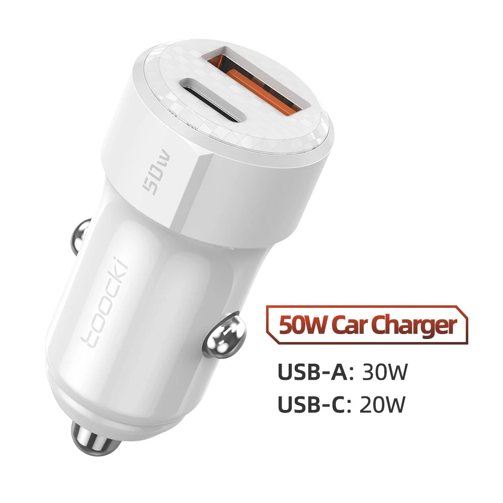 50W QC PD 3.0 Autoladegerät USB C