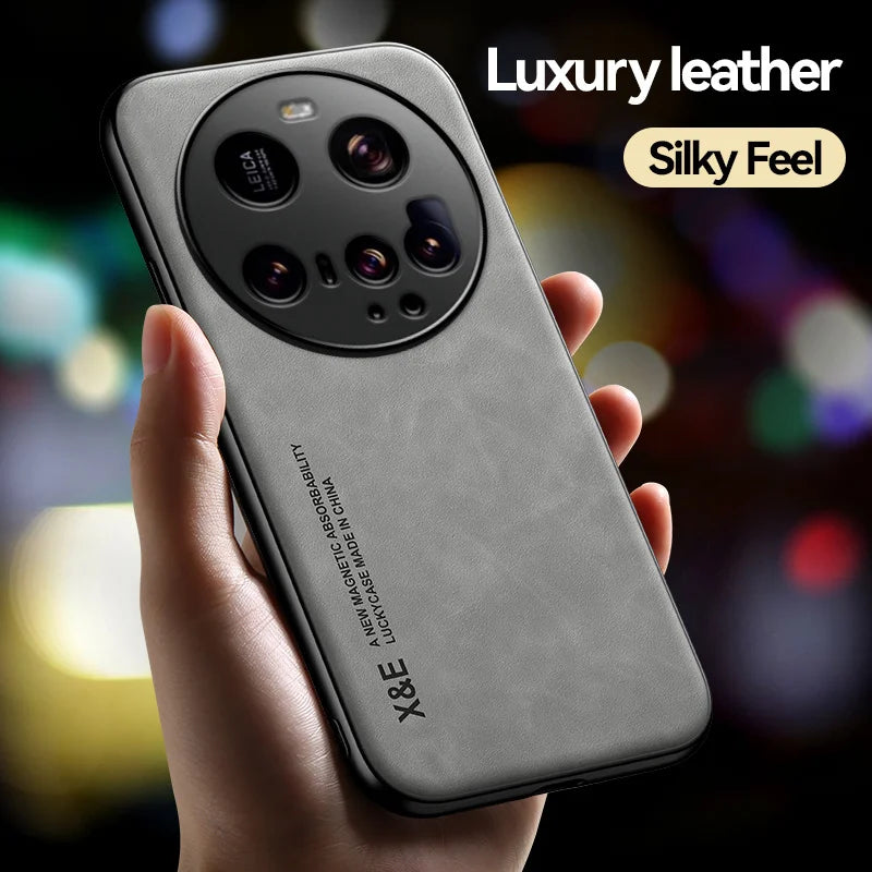 Magnetische Lederhülle Xiaomi 15 Ultra