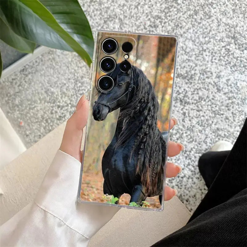 Galoppierende Pferde Hülle für Samsung Galaxy S25 Ultra