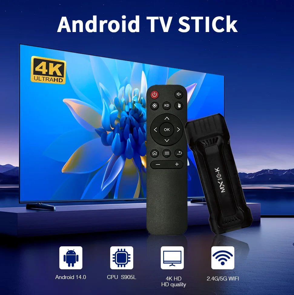 4K Android TV Stick mit Google TV & Dual-Band WLAN