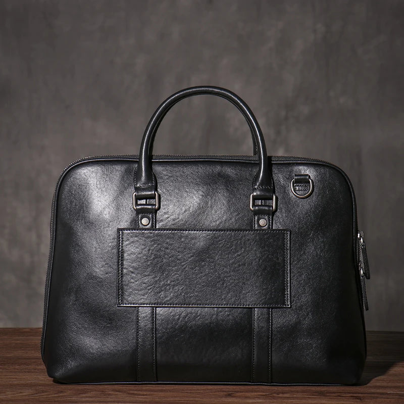GURO Luxus Leder Herren Aktentasche 16 Zoll