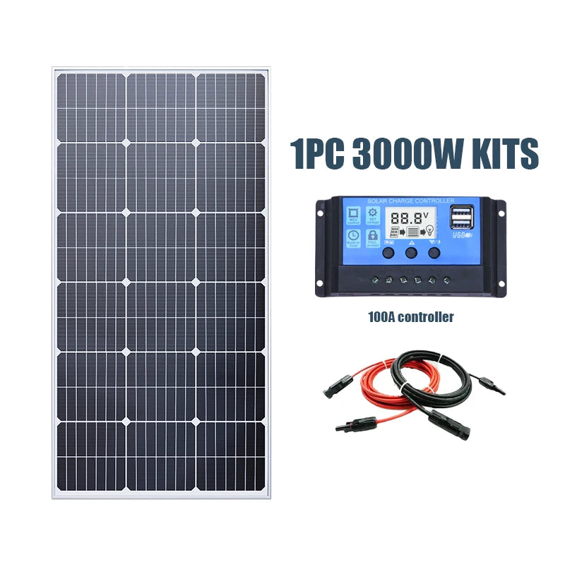 6000W 18V Solar Panel for Home, RV &amp; Camping