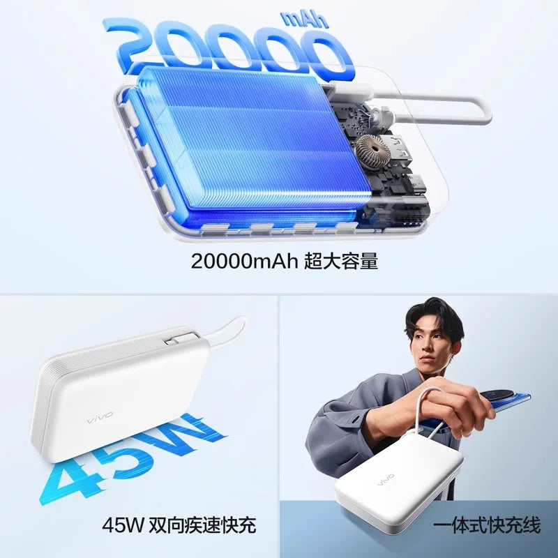 Vivo Powerbank 20000mAh 45W Schnelllade