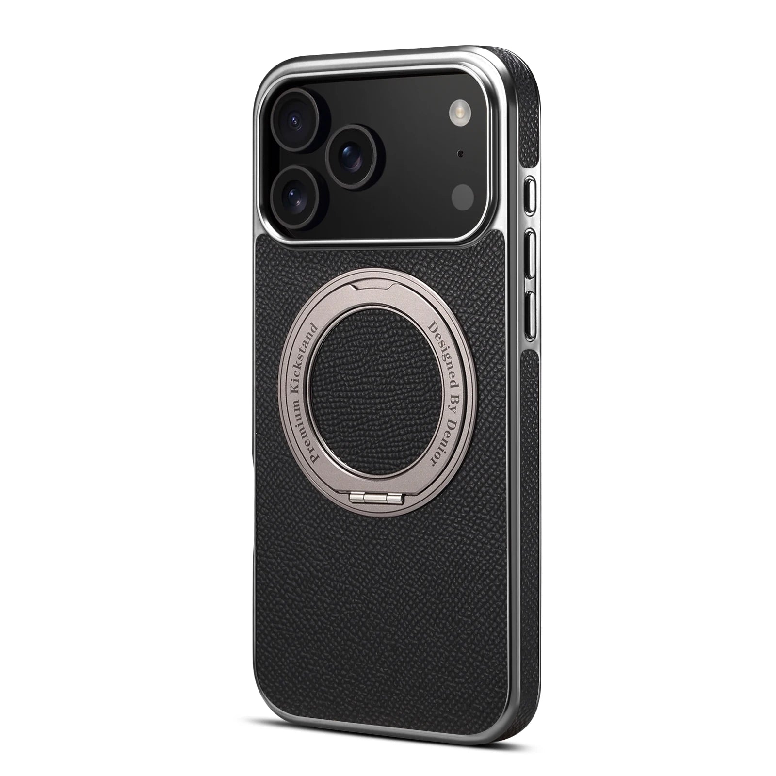 Echtleder Hülle mit Ringhalter für iPhone 17 Pro Max