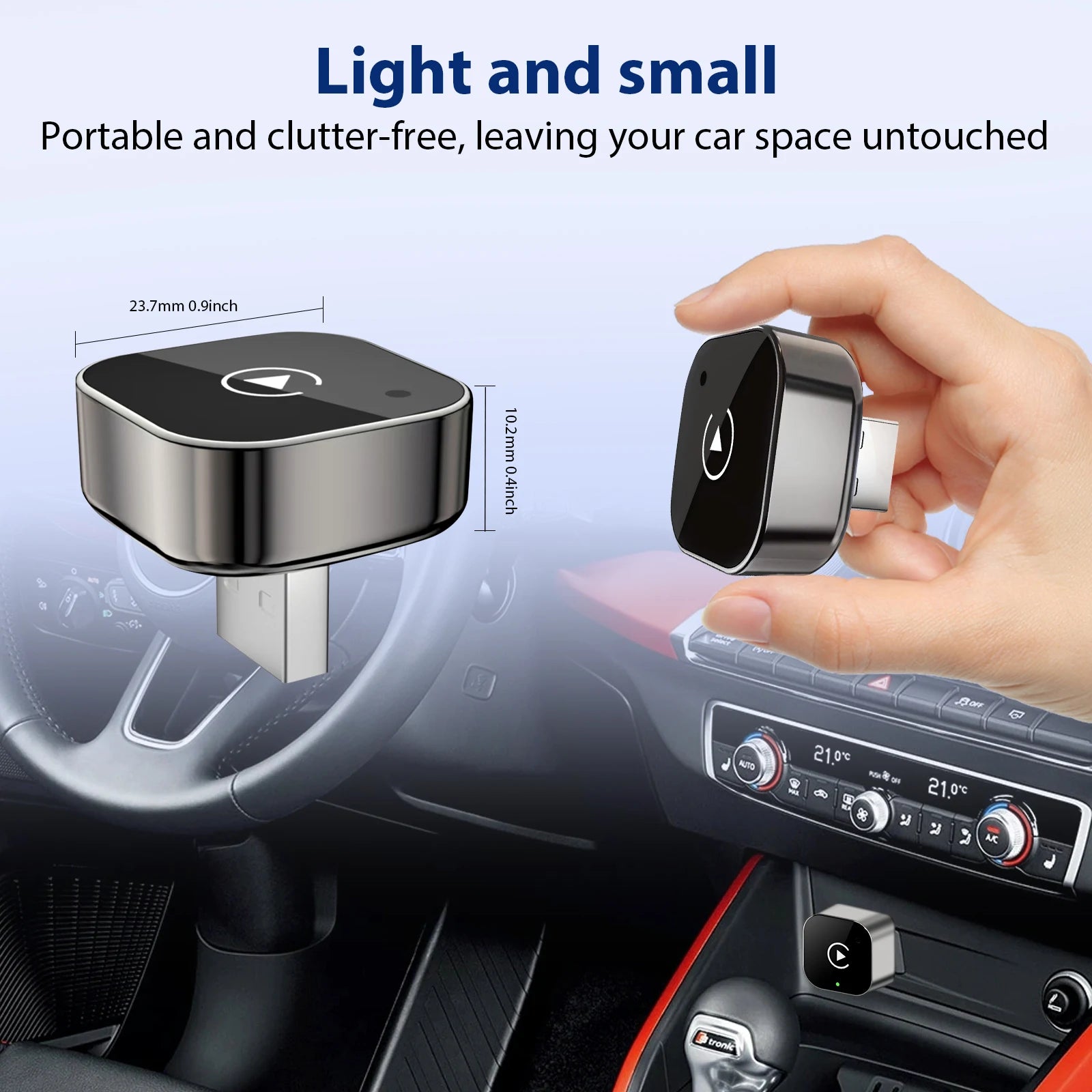 2-in-1 Kabelloser CarPlay Adapter Mini