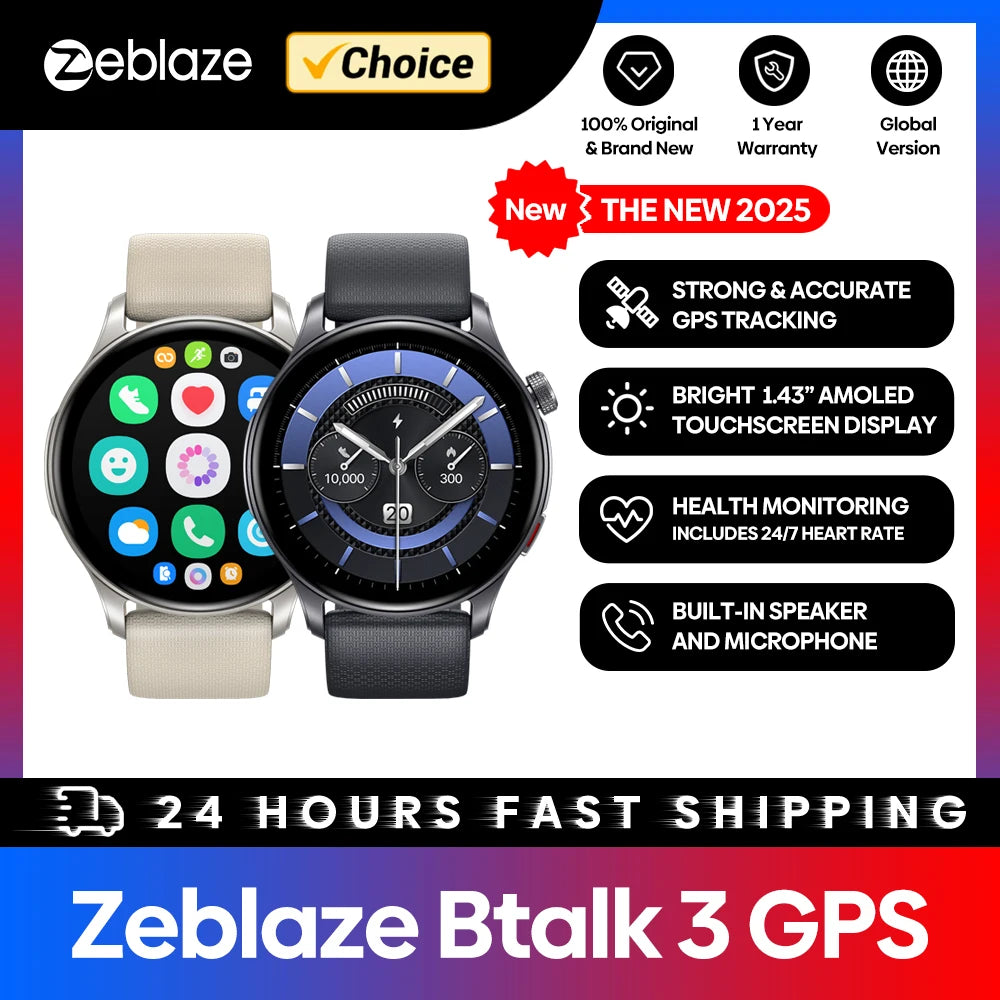 Neue GPS Smartwatch 1.43" AMOLED mit Anruffunktion
