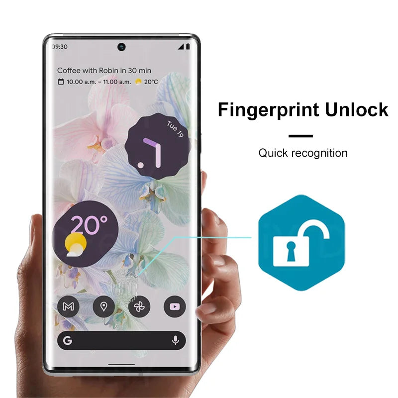 3D UV glass screen protector for Google Pixel 6–8 Pro