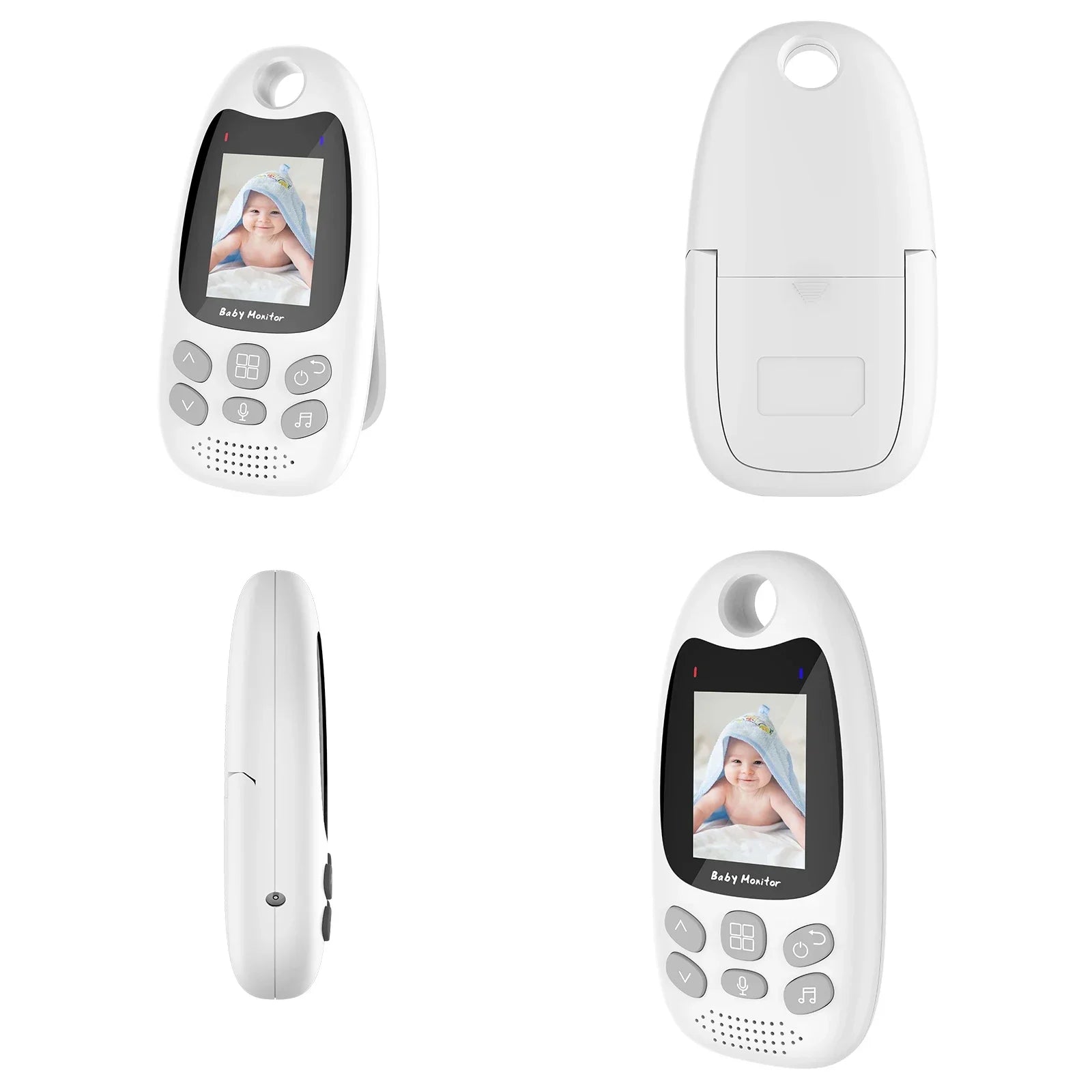 Mini Drahtloses Video Babyphone 2-Zoll Bildschirm Nachtsicht