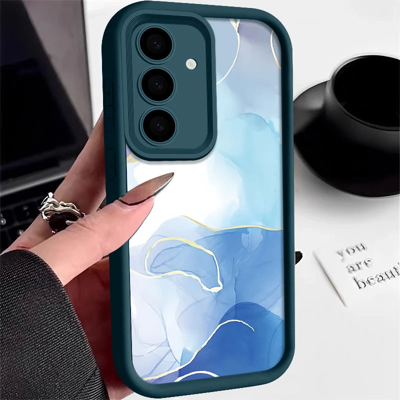 Elegante Marmorhülle für Samsung Galaxy Soft Design