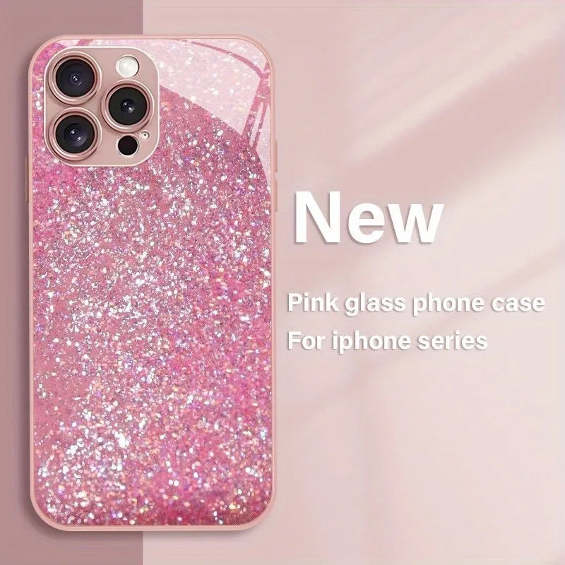 Glitzer Handyhülle Metallic Muster für iPhone 17 Pro Max