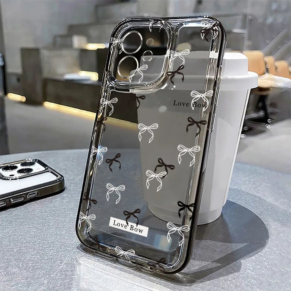 Klares Herz Design Case für iPhone 17