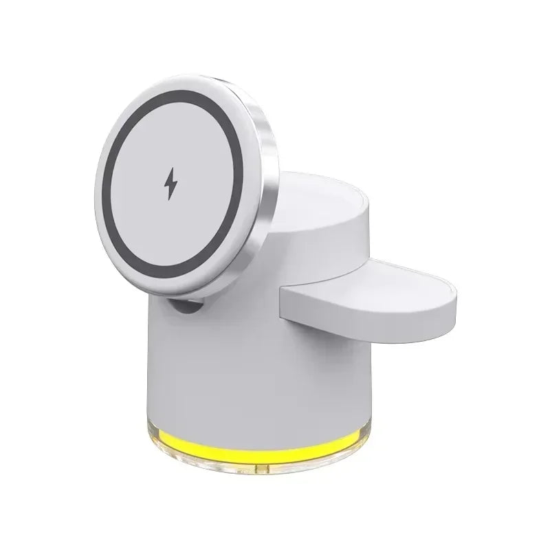 Qi2 3-in-1 Magsafe Ladestation mit Nachtlampe