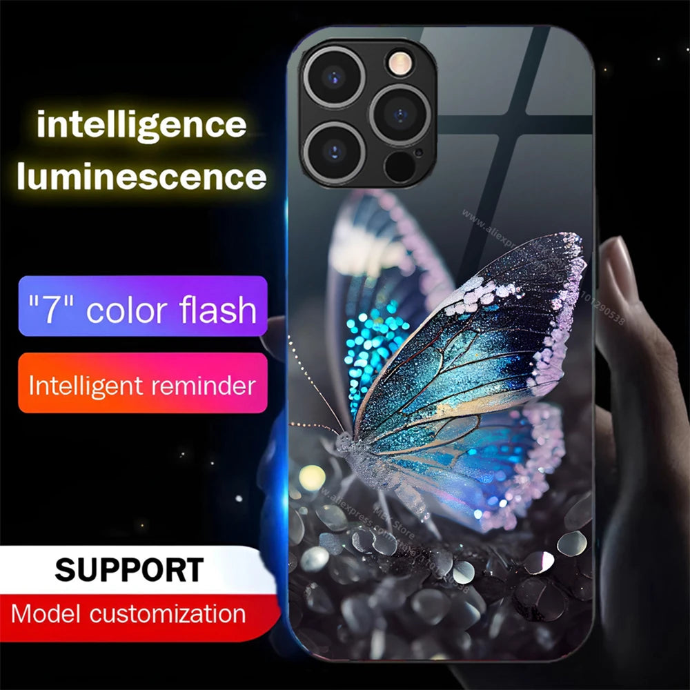 Leuchtende Love Beach Hülle für iPhone 17 Pro Max