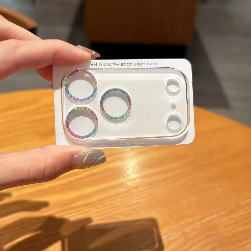 Glitzer Kamera-Objektivschutz für iPhone 17 Serie
