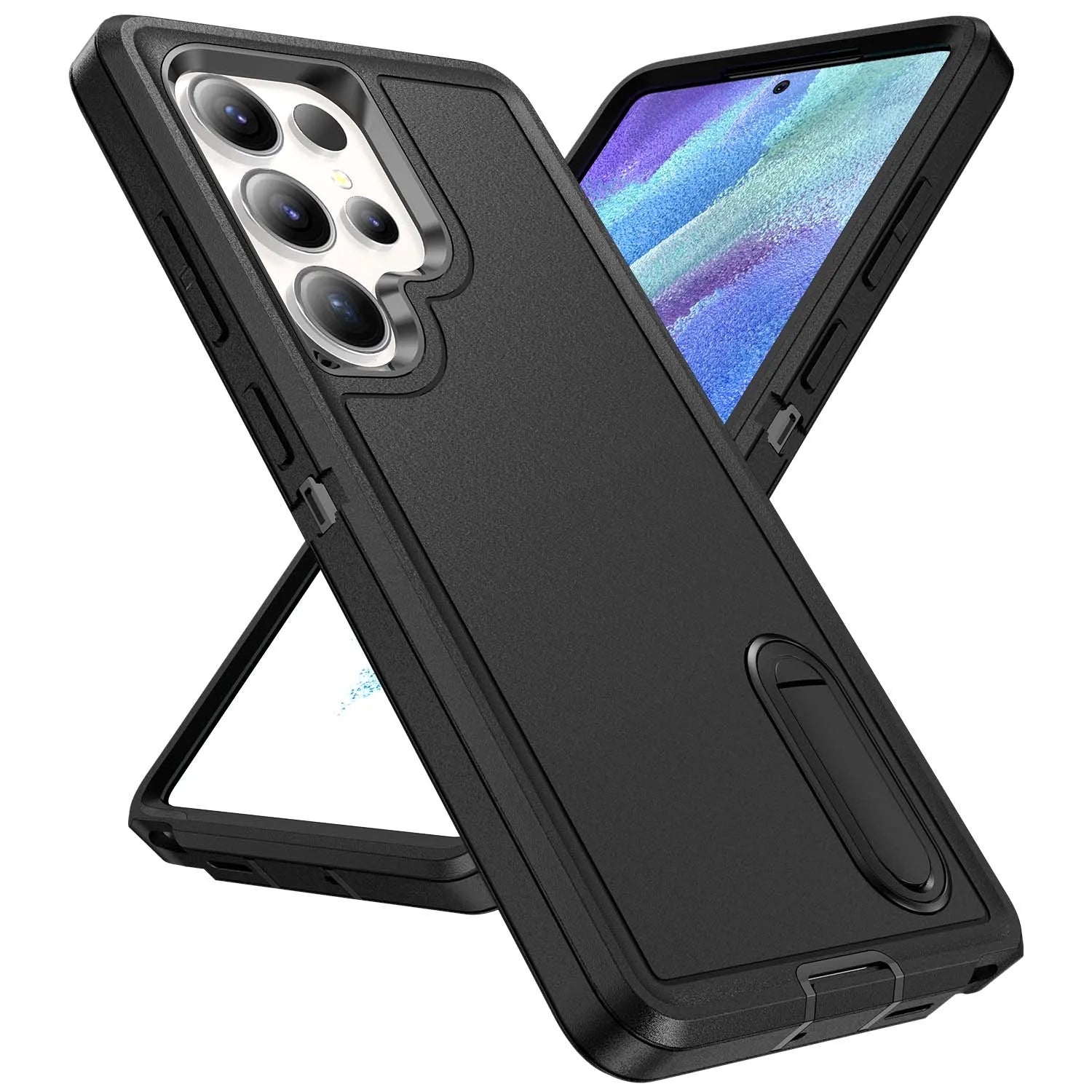 Robuste 3-in-1 Hülle mit Ständer für Galaxy S25–A56