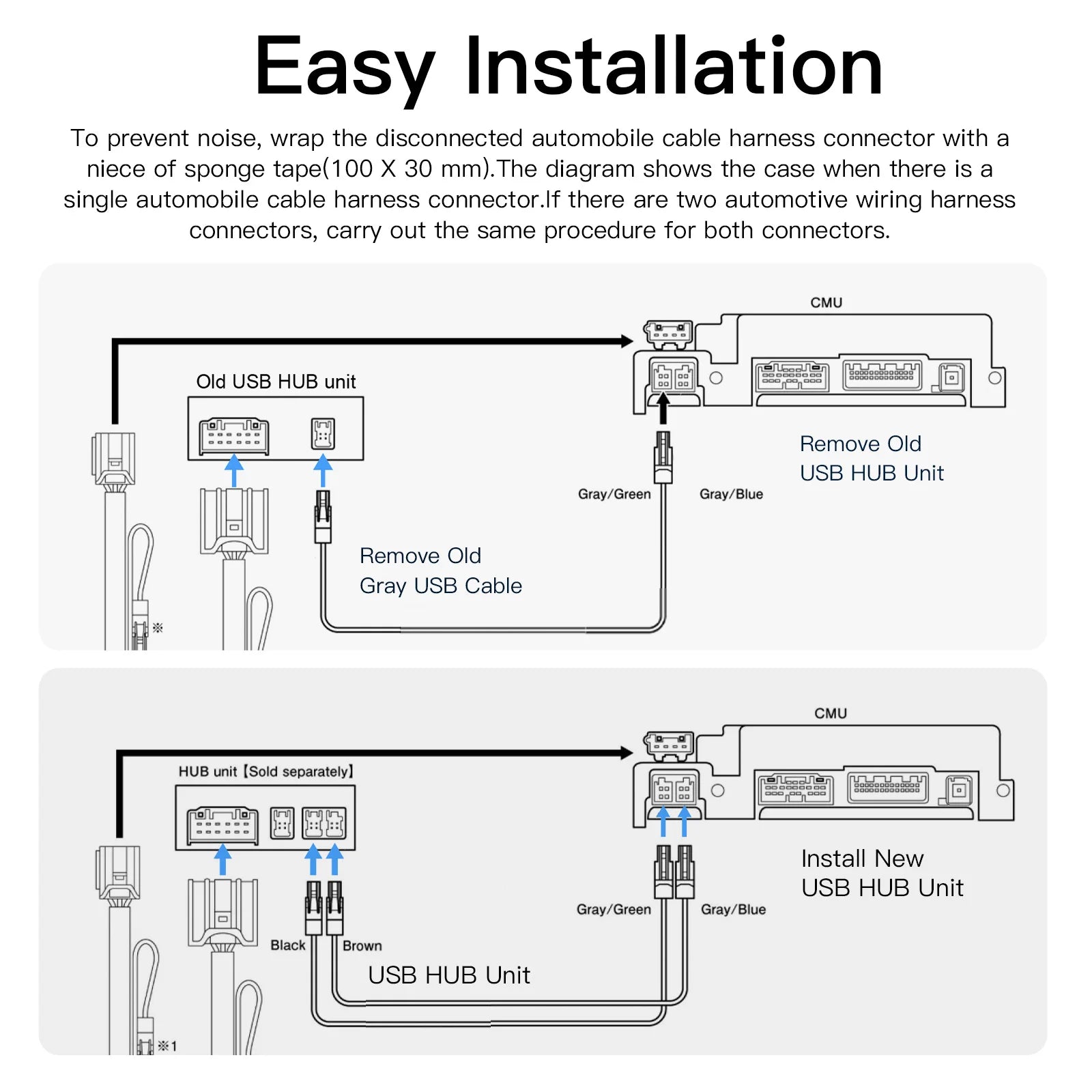 Wireless Type-C CarPlay Android Auto Adapter Mazda