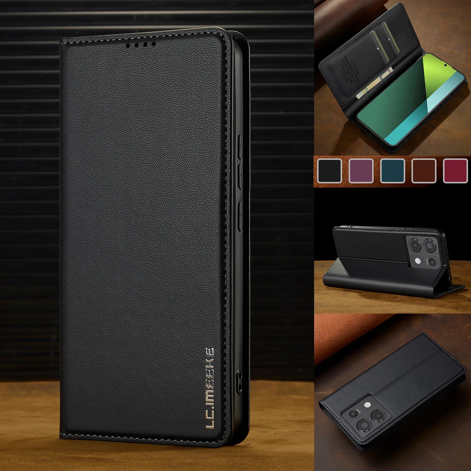 Business Flip Tasche für Redmi & Poco