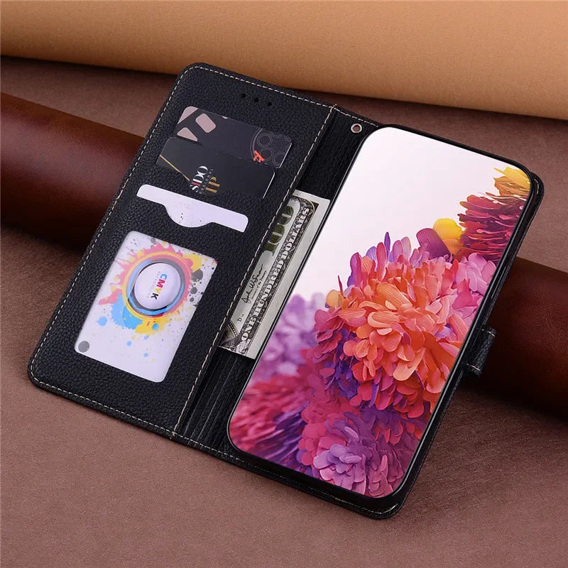 Leder Klapphülle für Redmi 13C