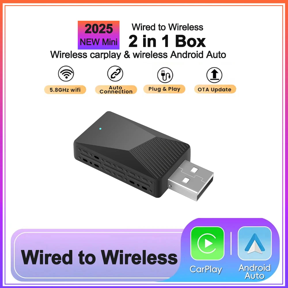 Kabelloser CarPlay Android Auto Adapter Mini