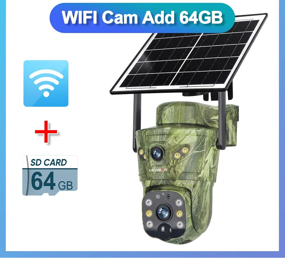 8MP 4G Solar Überwachungskamera mit Dual Bildschirmen