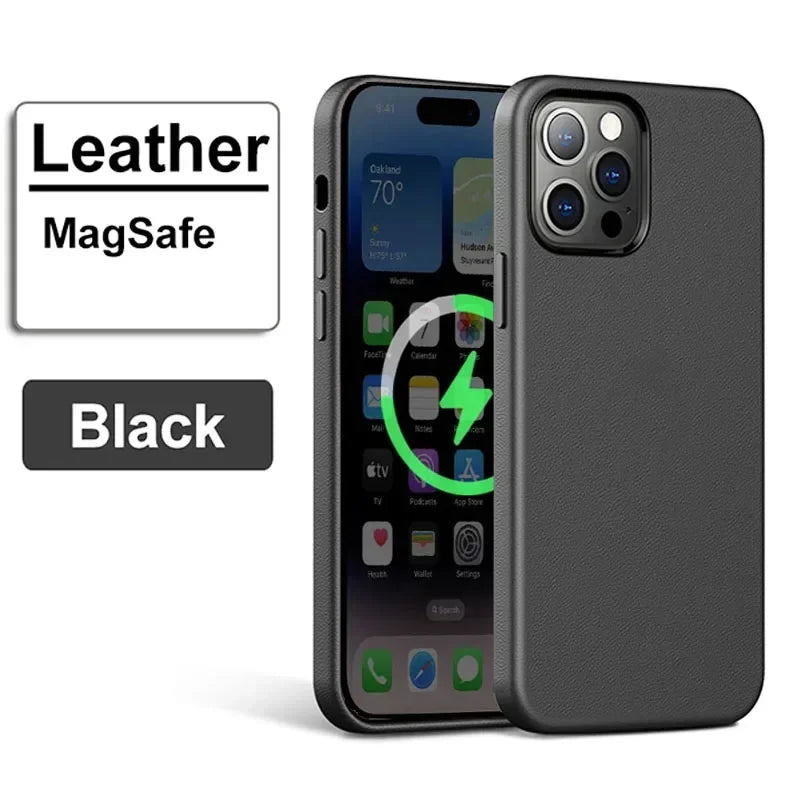 Offizielle MagSafe Lederhülle iPhone