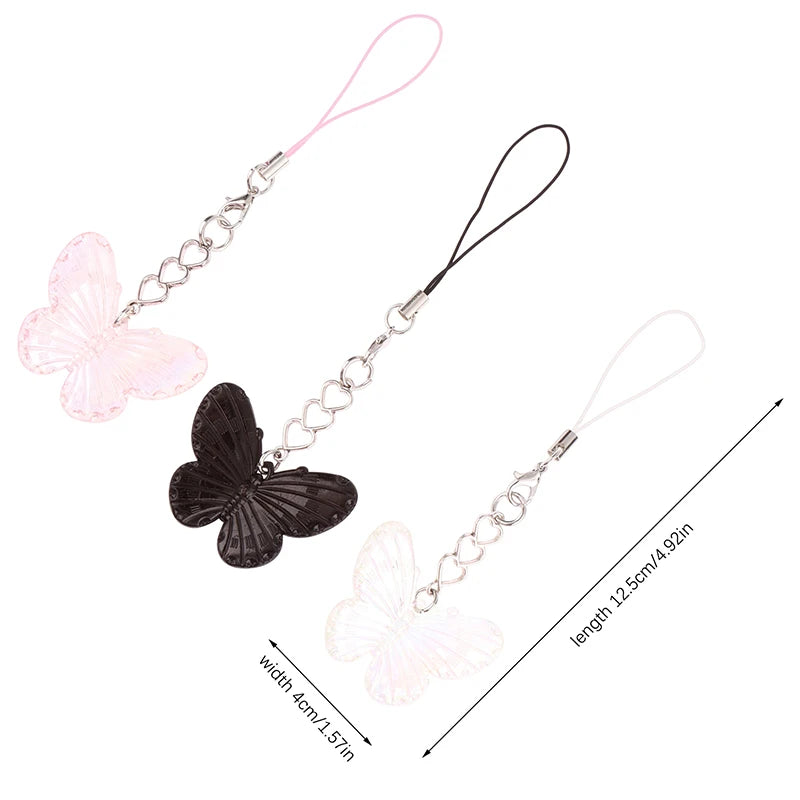 Bunter Schmetterling Handy-Lanyard mit Anhänger